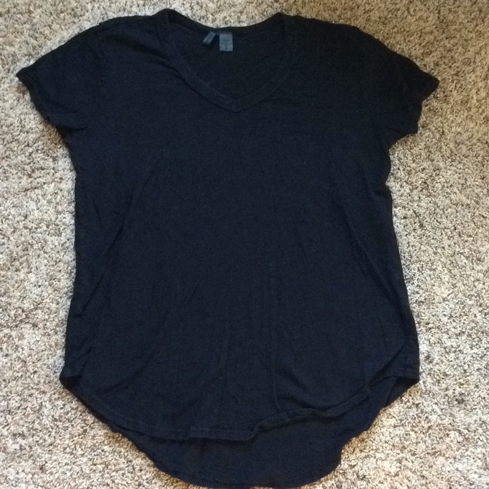 Loose fitting black tee